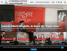 Tablet Screenshot of corrieredellepuglie.com